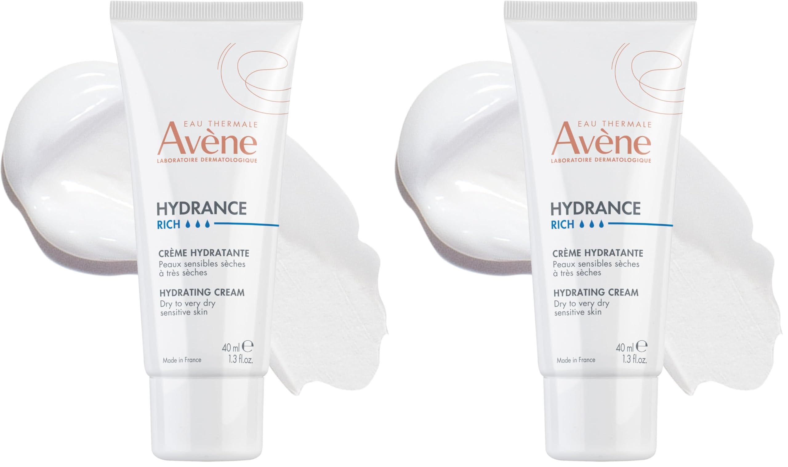 Avène Hydrance RICH Hydrating Cream, Daily Face Moisturizer, Soothes feelings of skin tightness & discomfort associated with dryness, Dry skin moisturizer, Non-Comedogenic, 1.3 Oz