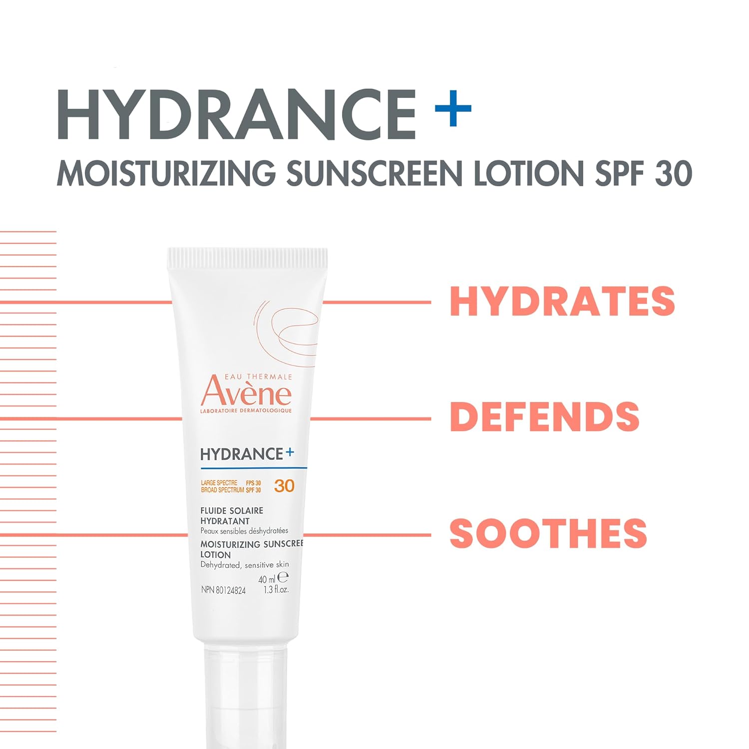 Avène Hydrance+ Moisturizing Sunscreen Lotion SPF 30 1.3 Fl Oz