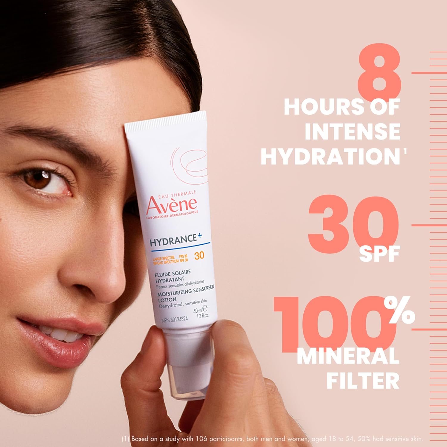 Avène Hydrance+ Moisturizing Sunscreen Lotion SPF 30 1.3 Fl Oz